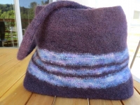 Finished Felted Bag After Three Washings